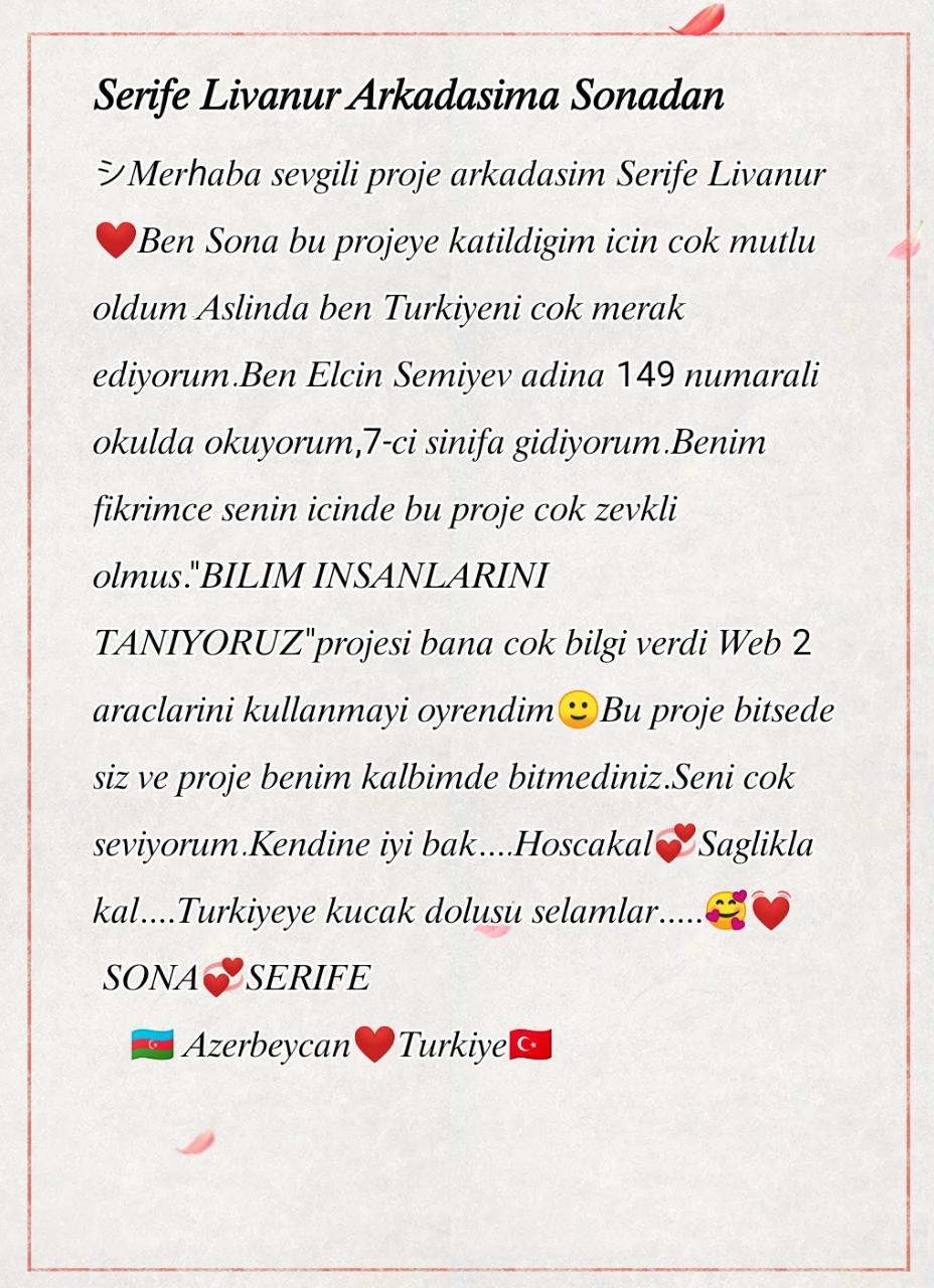 Bilim İnsanlarını Tanıyoruz Projesi Öğrenci Etkileşimi Mektup Çalışması by Hülya Erdoğdu - Ourboox.com