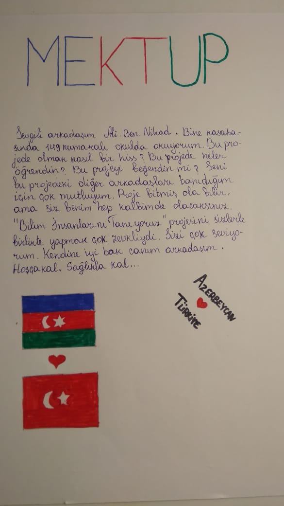 Bilim İnsanlarını Tanıyoruz Projesi Öğrenci Etkileşimi Mektup Çalışması by Hülya Erdoğdu - Ourboox.com