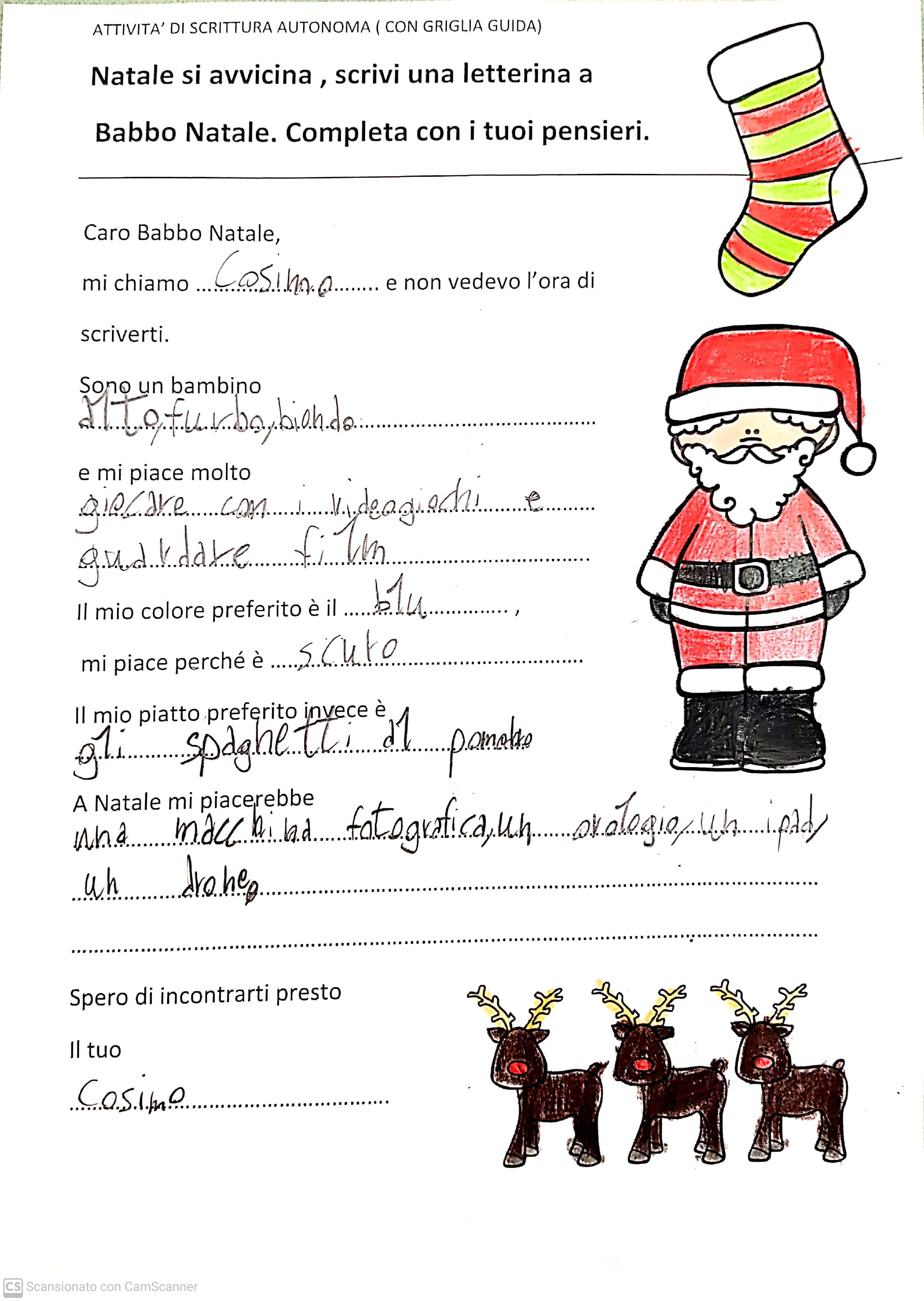Le letterine di Natale classe IIIB by Scuola Primaria E.De Amicis Montepulciano - Illustrated by CLASSE IIIB - Ourboox.com