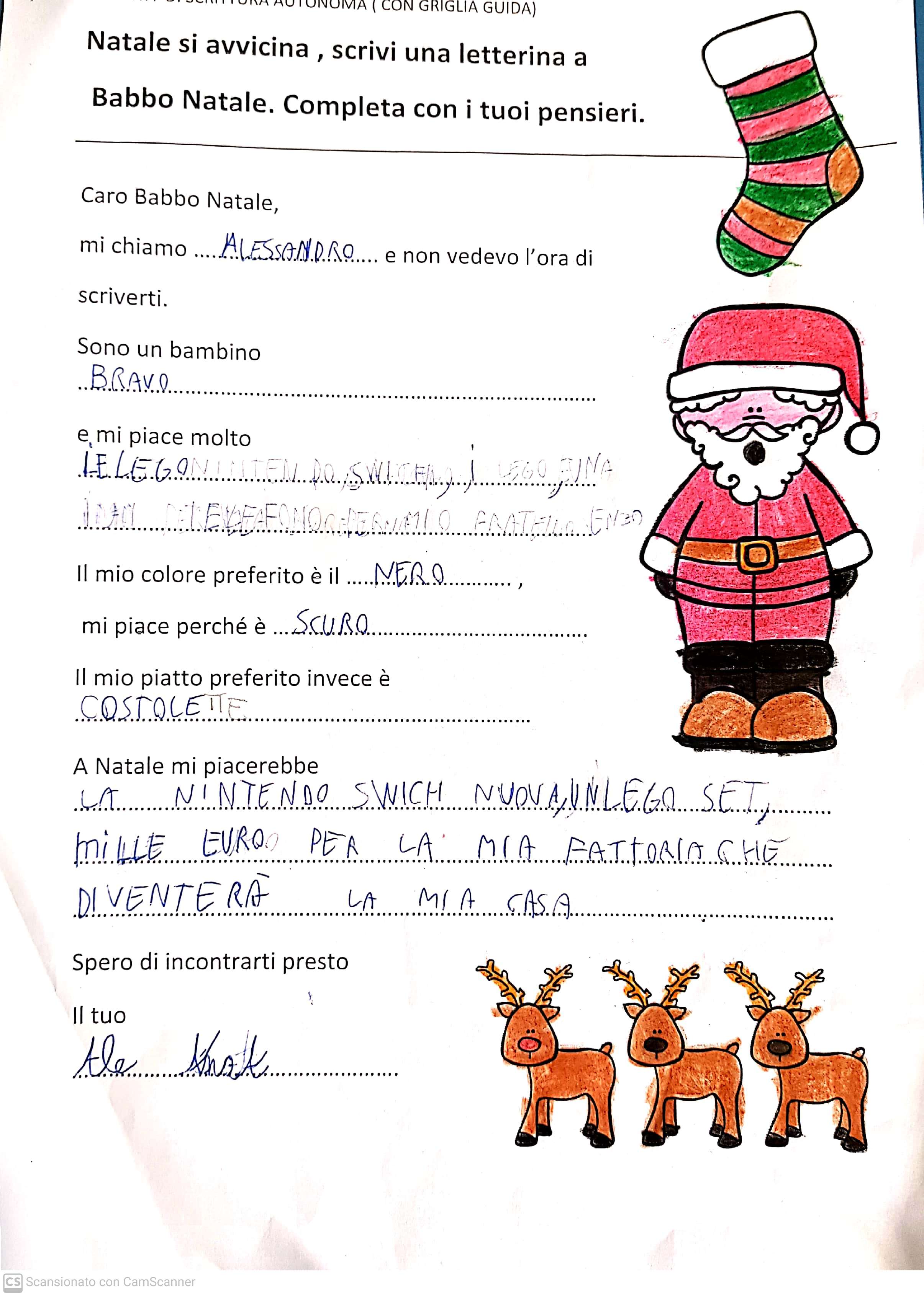 Le letterine di Natale classe IIIB by Scuola Primaria E.De Amicis Montepulciano - Illustrated by CLASSE IIIB - Ourboox.com