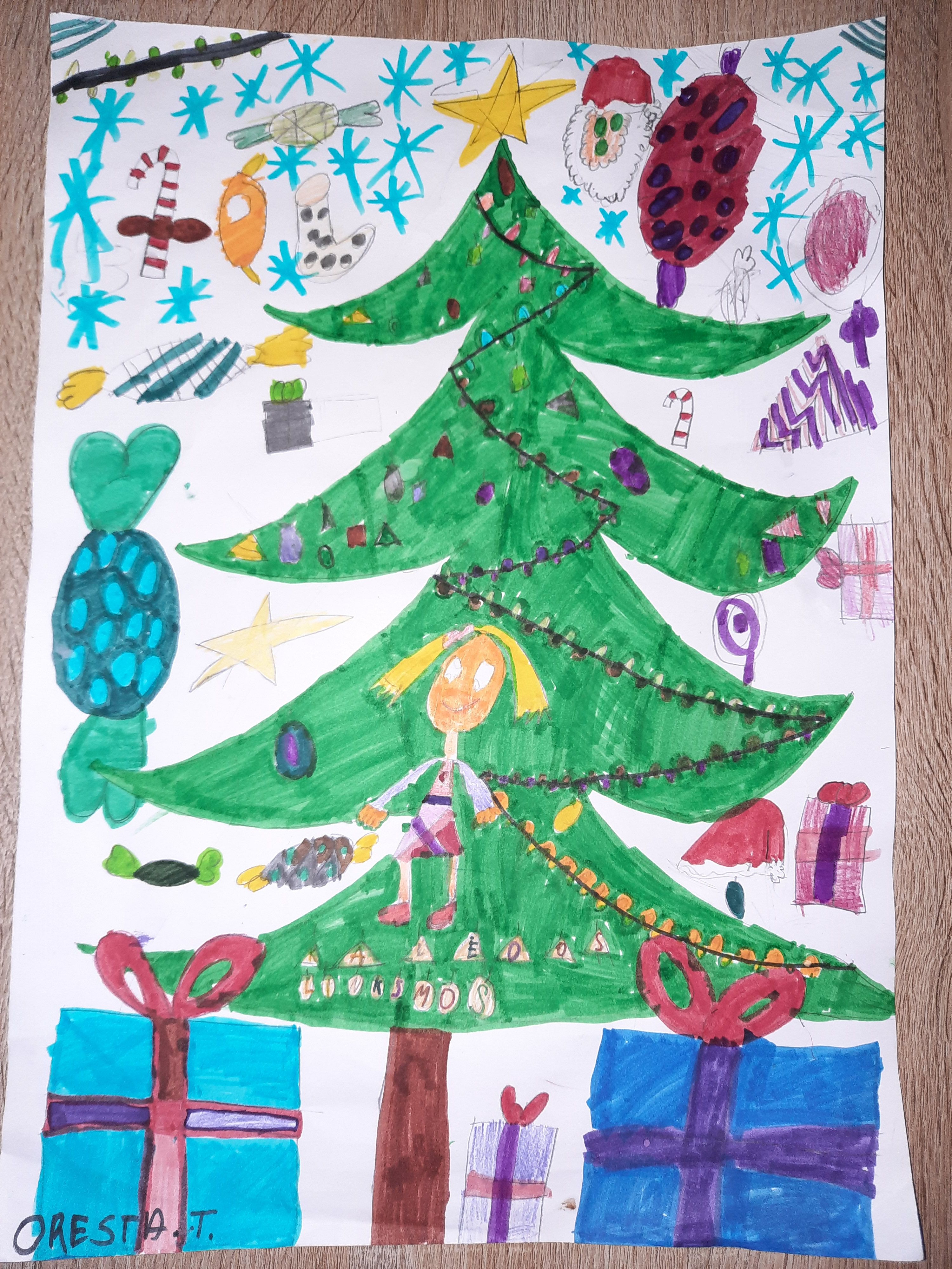 Kalėdos by Gražina - Illustrated by 2a klasė - Ourboox.com