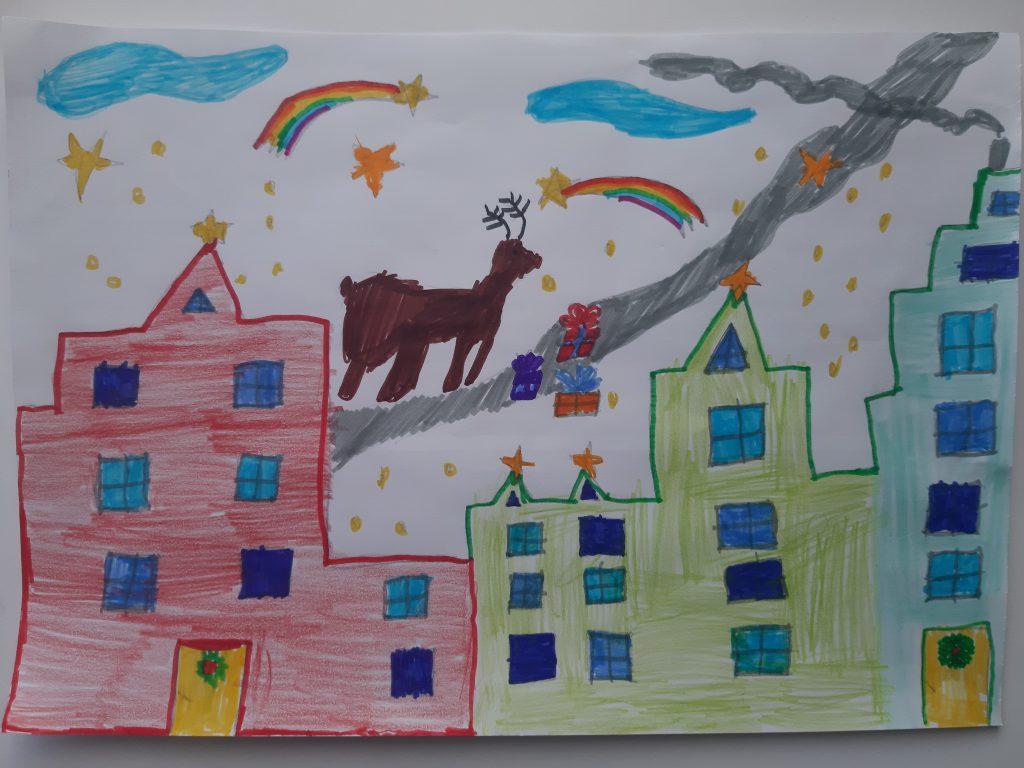 Kalėdos by Gražina - Illustrated by 2a klasė - Ourboox.com