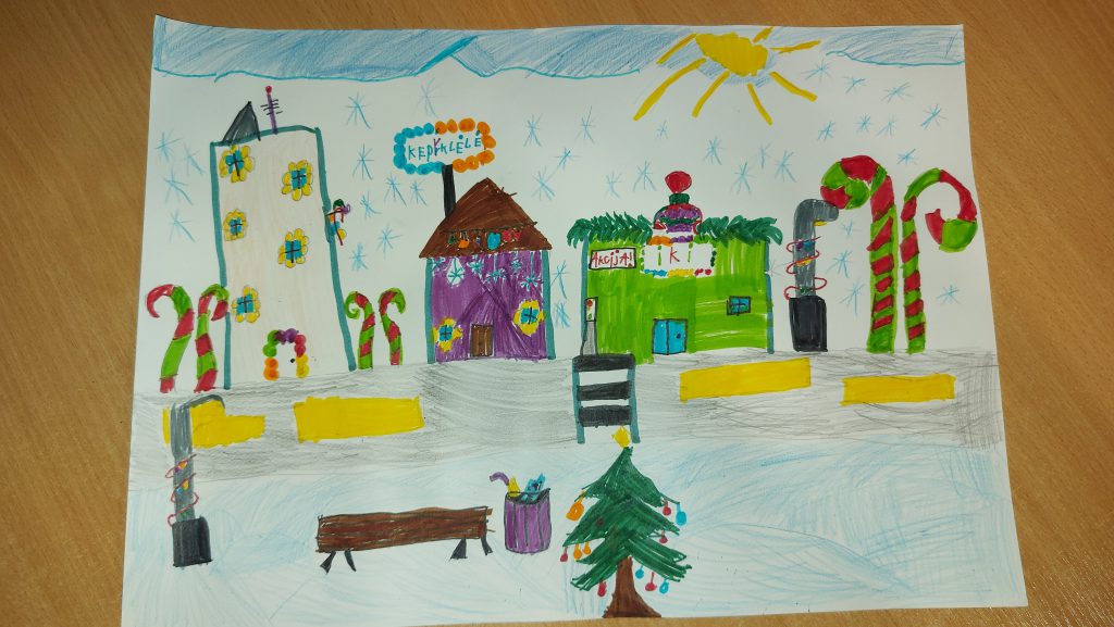 Kalėdos by Gražina - Illustrated by 2a klasė - Ourboox.com