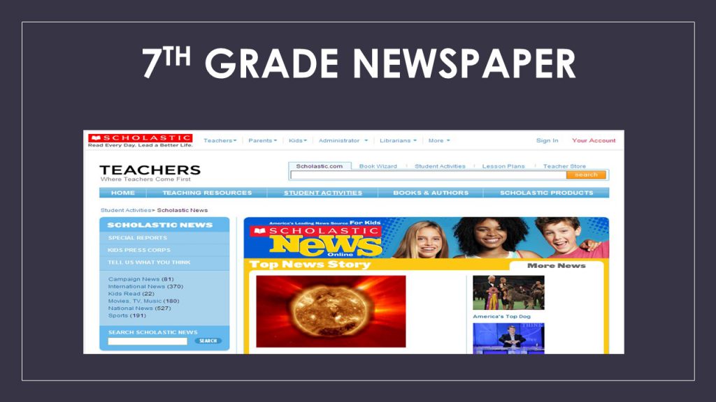 sample 7th grade magazine by 7th Grade Advanced English Class - Ourboox.com