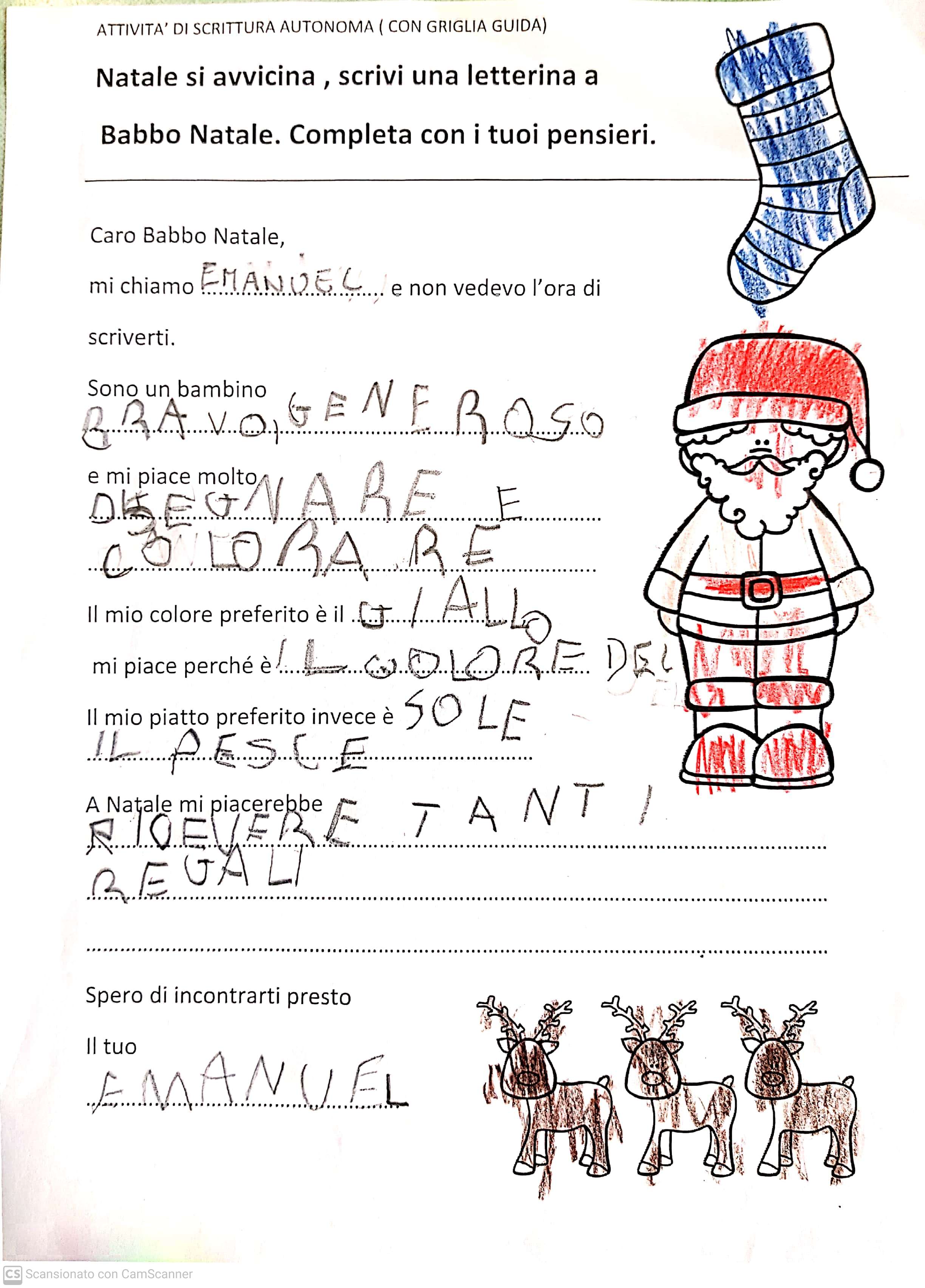Le letterine di Natale classe IIIA by Scuola Primaria E.De Amicis Montepulciano - Illustrated by Classe IIIA - Ourboox.com