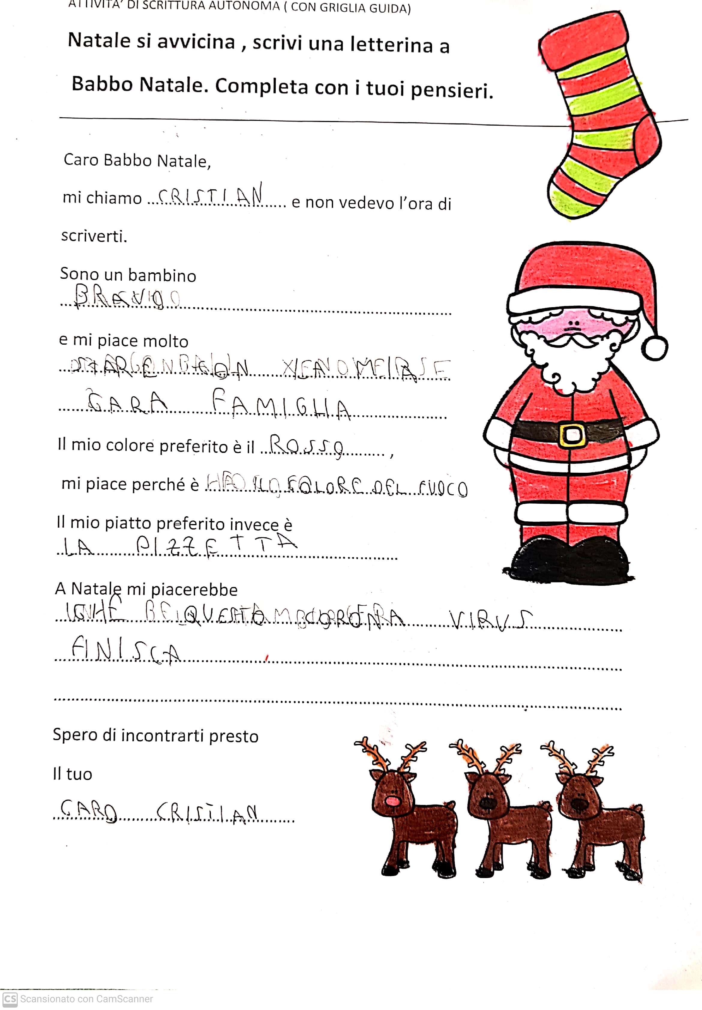 Le letterine di Natale classe IIIA by Scuola Primaria E.De Amicis Montepulciano - Illustrated by Classe IIIA - Ourboox.com
