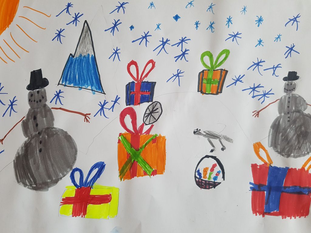 Kalėdos by Gražina - Illustrated by 2a klasė - Ourboox.com