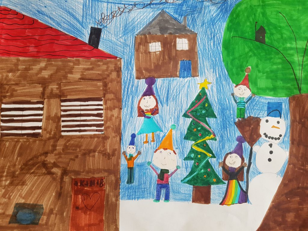 Kalėdos by Gražina - Illustrated by 2a klasė - Ourboox.com