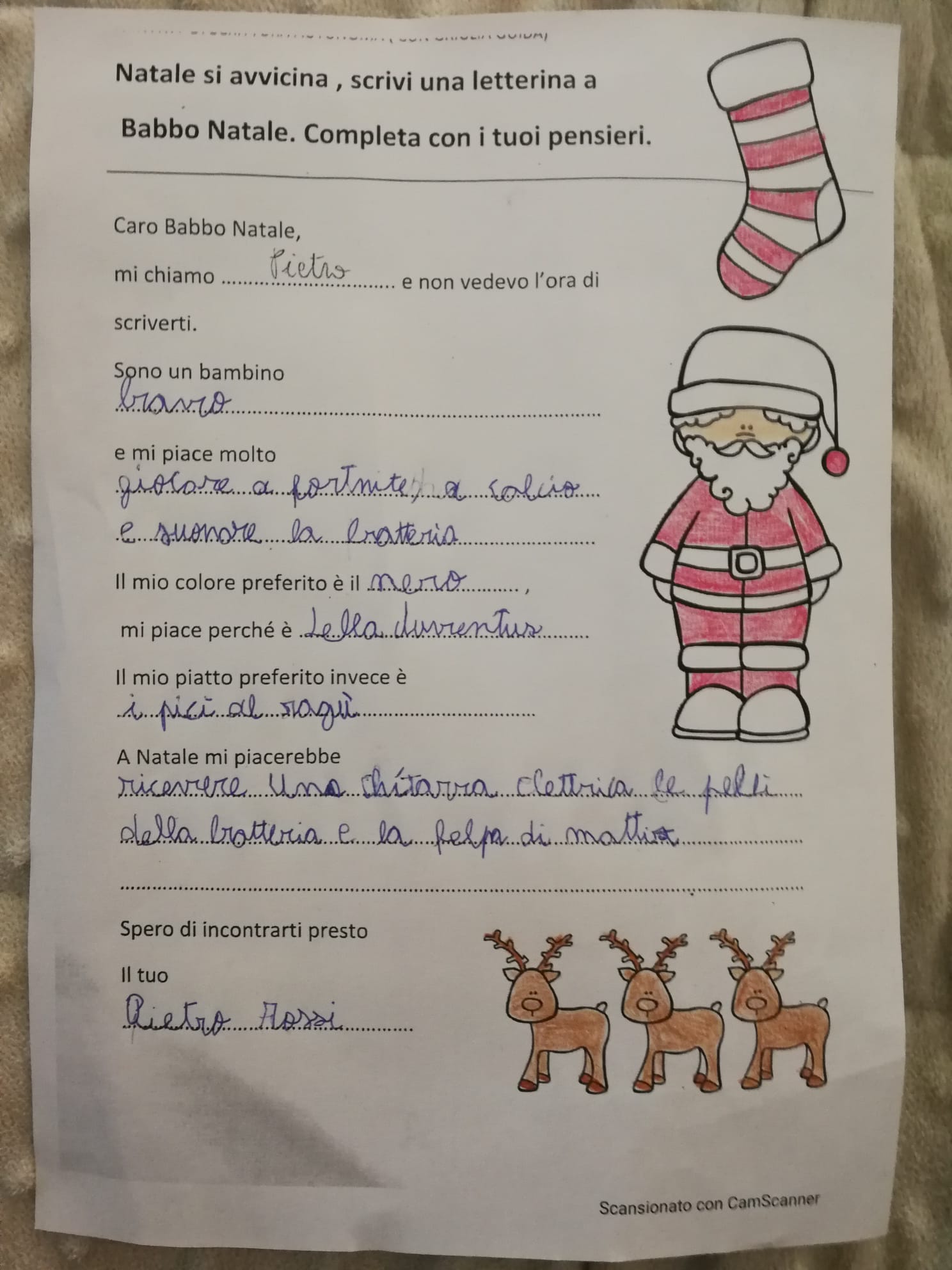 Le letterine di Natale classe IIIA by Scuola Primaria E.De Amicis Montepulciano - Illustrated by Classe IIIA - Ourboox.com