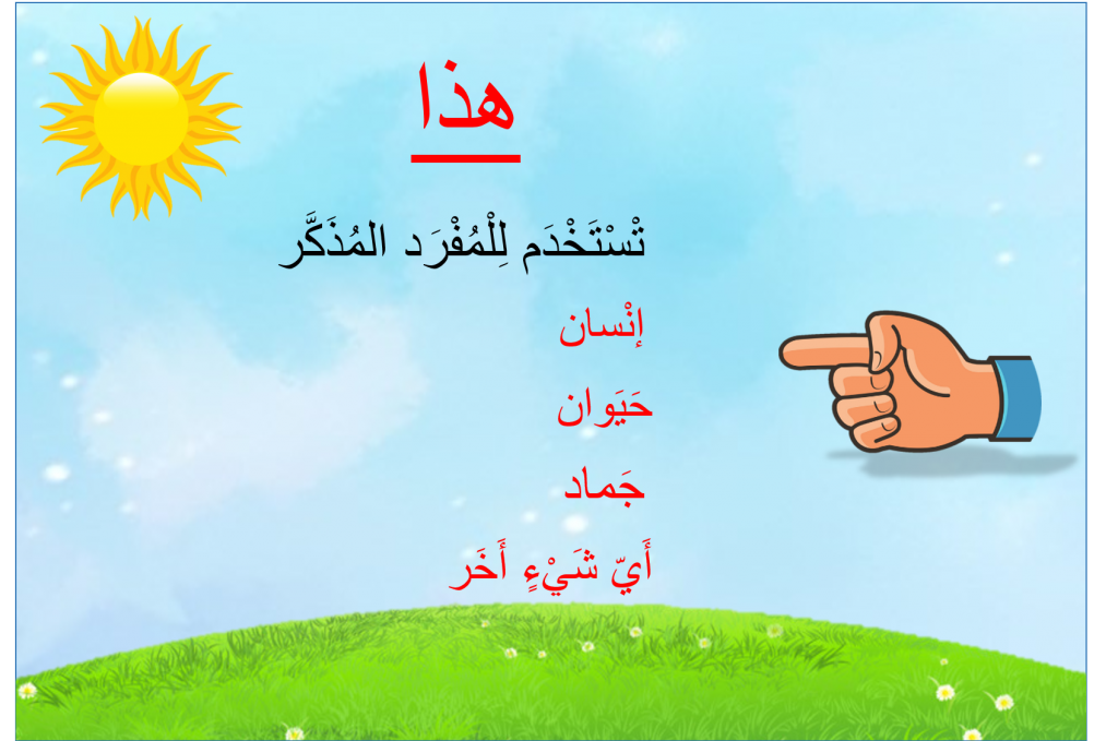 أسْماءُ الإشارَةِ by eman - Illustrated by סלאמה אימן - Ourboox.com