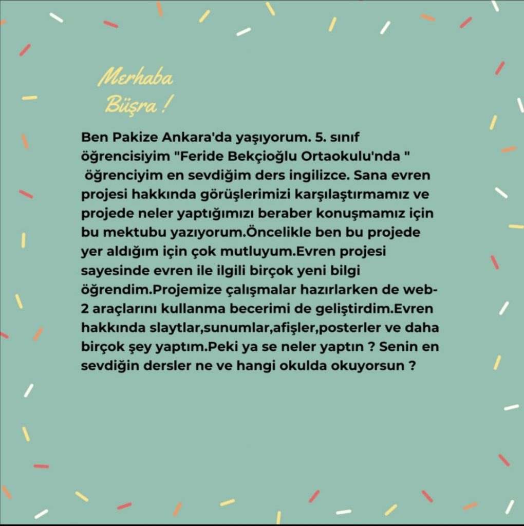 EVRENİ KEŞFEDİYORUZ ÖĞRENCİ MEKTUPLARI by fethiye - Ourboox.com