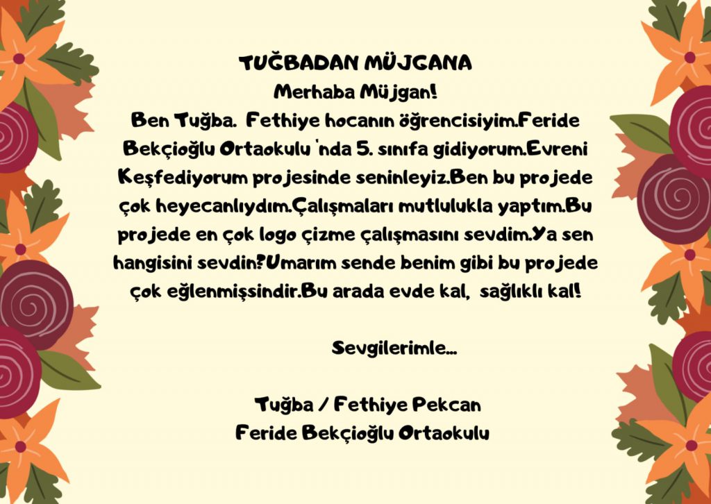 EVRENİ KEŞFEDİYORUZ ÖĞRENCİ MEKTUPLARI by fethiye - Ourboox.com