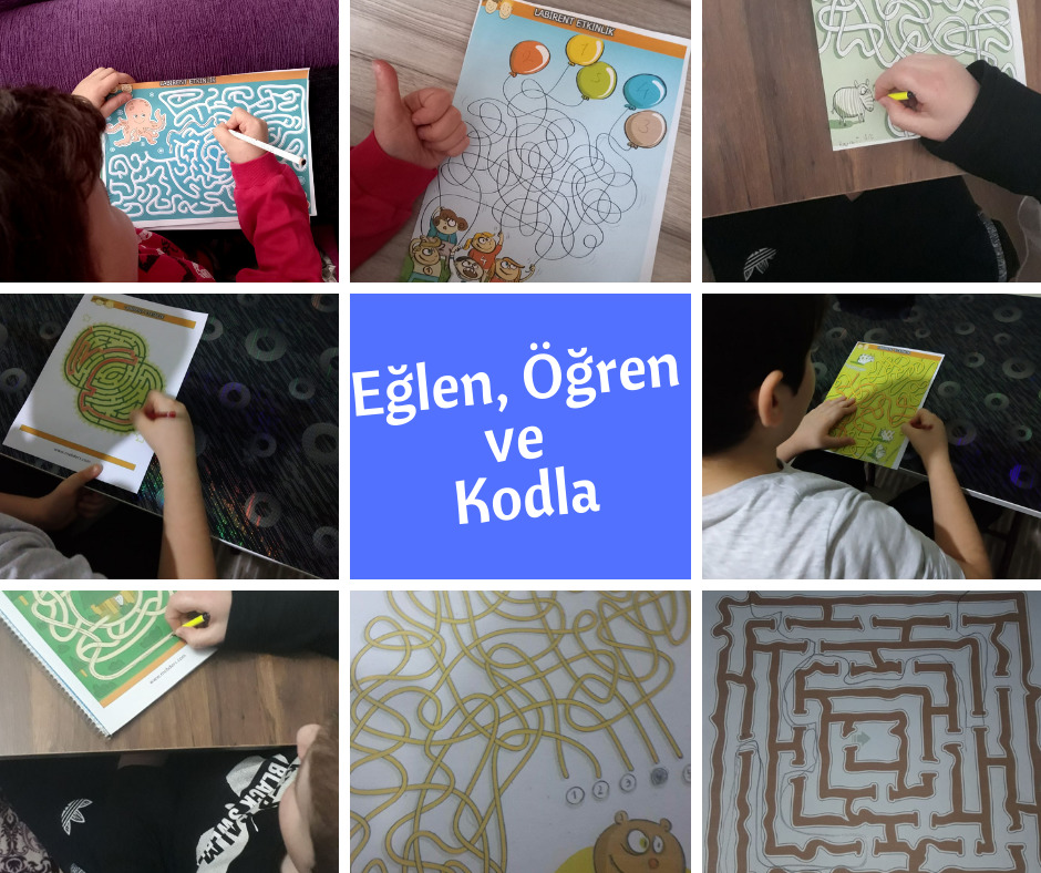 Eğlen Öğren Kodla Labirent Çalışmalarımız by Serdal - Ourboox.com