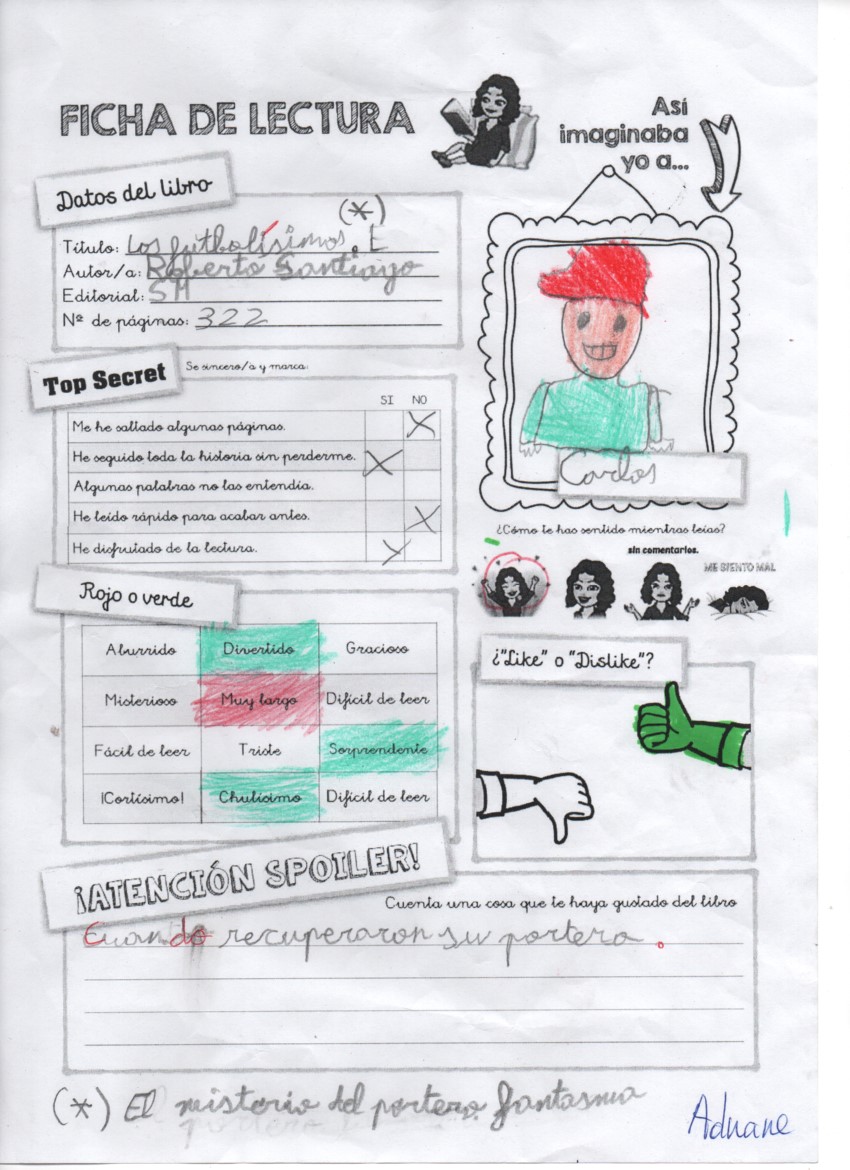 Fichas Lectura- 1 1º trimestre by Lola Ortiz - Ourboox.com