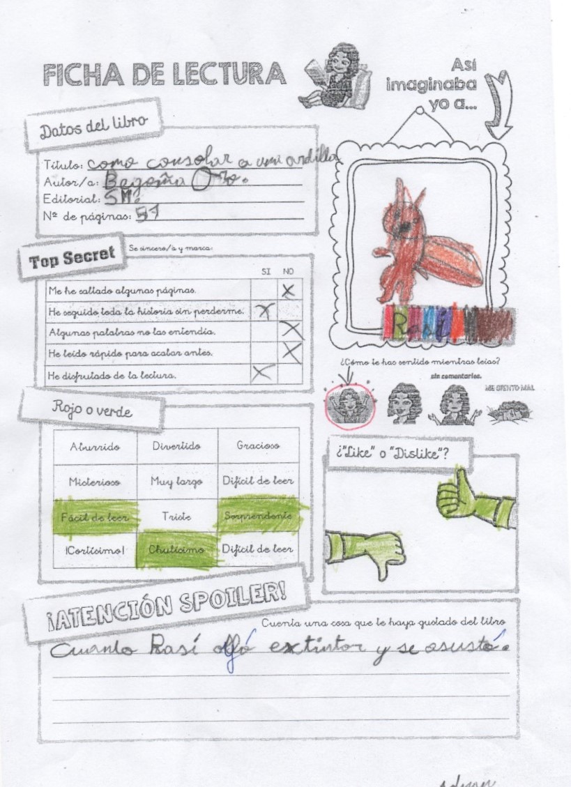 Fichas Lectura- 1 1º trimestre by Lola Ortiz - Ourboox.com