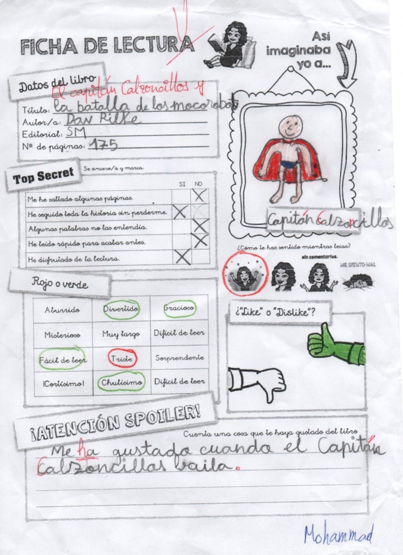 Fichas Lectura- 1 1º trimestre by Lola Ortiz - Ourboox.com