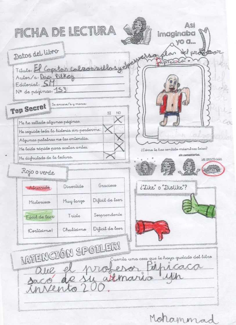 Fichas Lectura- 1 1º trimestre by Lola Ortiz - Ourboox.com