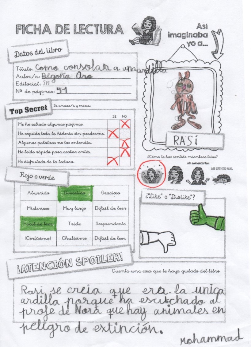 Fichas Lectura- 1 1º trimestre by Lola Ortiz - Ourboox.com