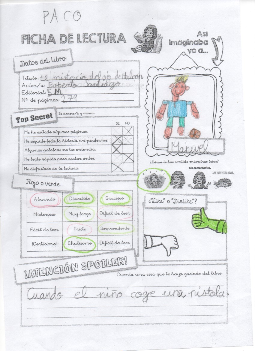 Fichas Lectura – 2 1º trimestre by Lola Ortiz - Ourboox.com