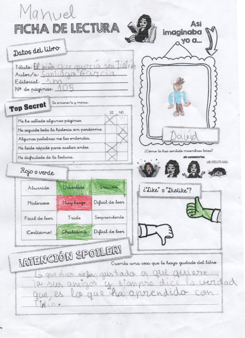 Fichas Lectura – 2 1º trimestre by Lola Ortiz - Ourboox.com