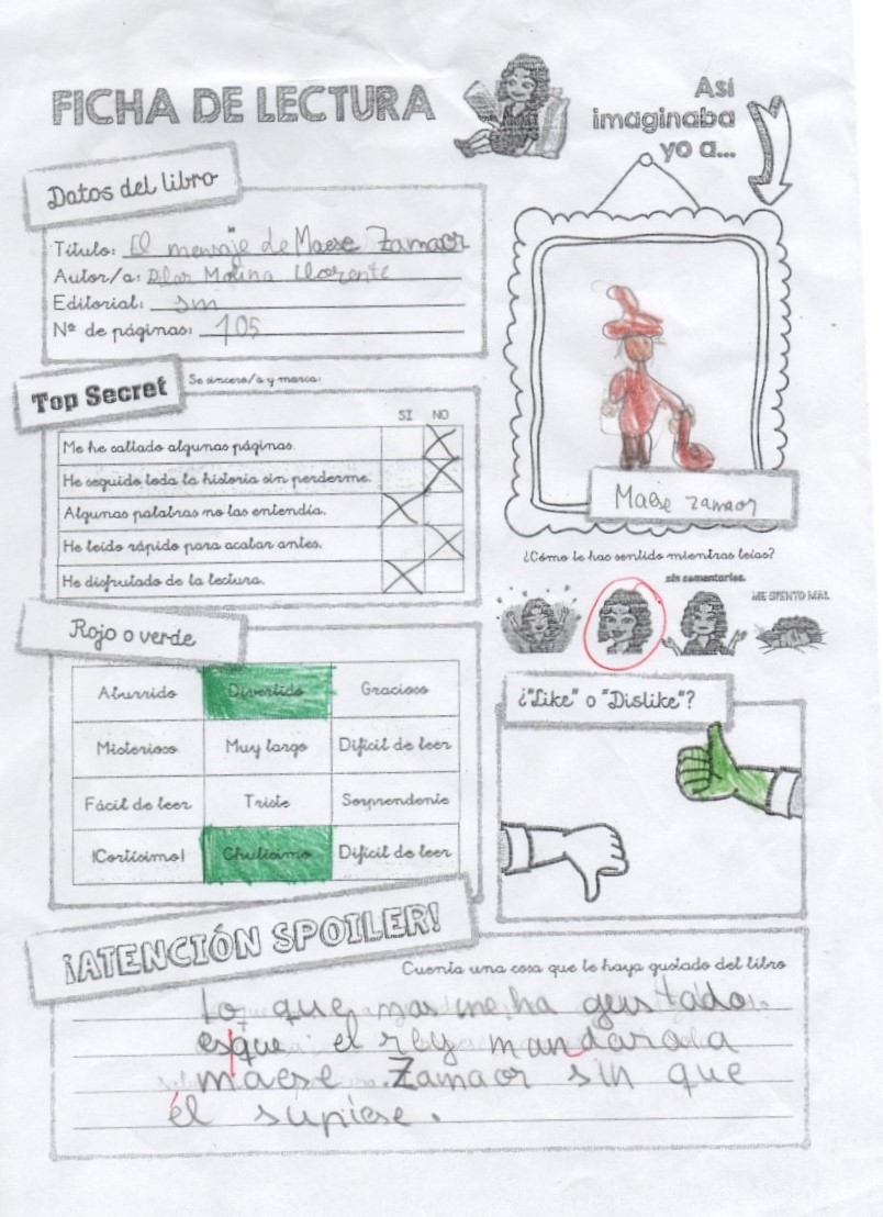 Fichas Lectura – 2 1º trimestre by Lola Ortiz - Ourboox.com