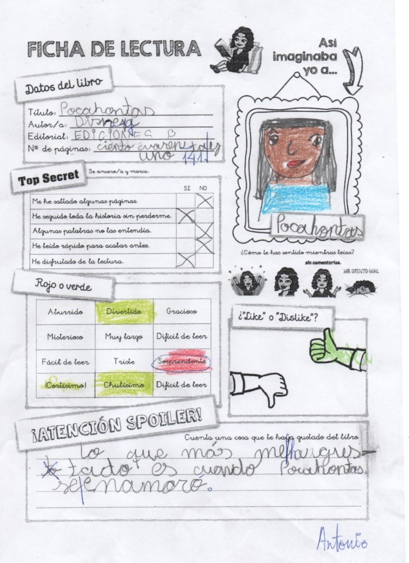 Fichas Lectura – 2 1º trimestre by Lola Ortiz - Ourboox.com