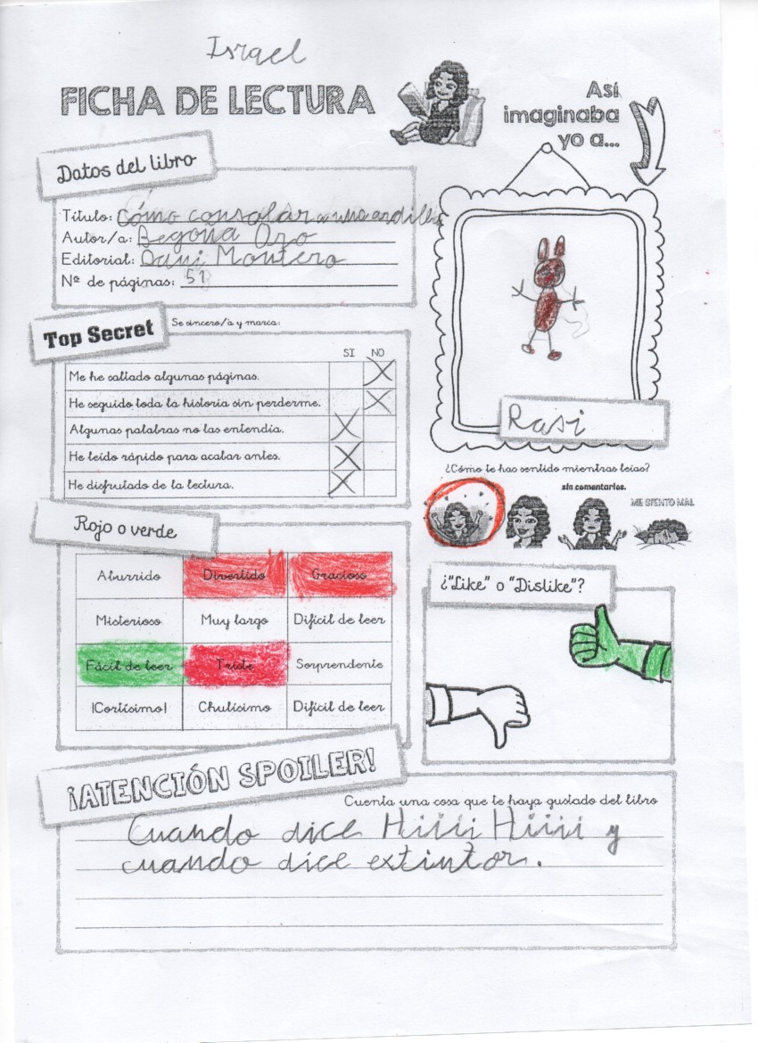 Fichas Lectura – 2 1º trimestre by Lola Ortiz - Ourboox.com