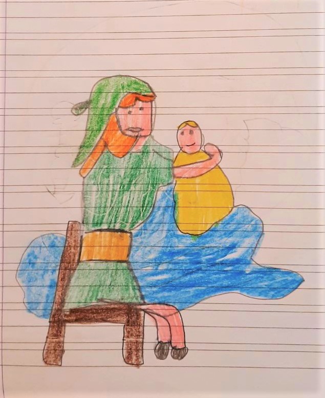 La Madonna della seggiola – Raffaello Sanzio by Rosaria Ricciardo - Illustrated by Classi terze - Scuola Primaria A.S. 2020-21 - Ourboox.com