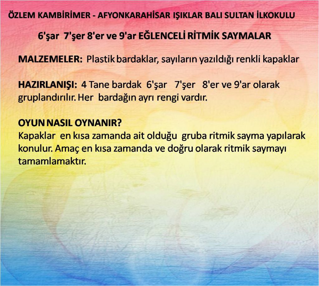 Ritmiye ve Ritmican’la İlkokullar İçin Ritmik Sayma Oyunları by eogretimci - Illustrated by eTwinning Matematikten Korkmuyorum Projesi Öğretmenleri  - Ourboox.com