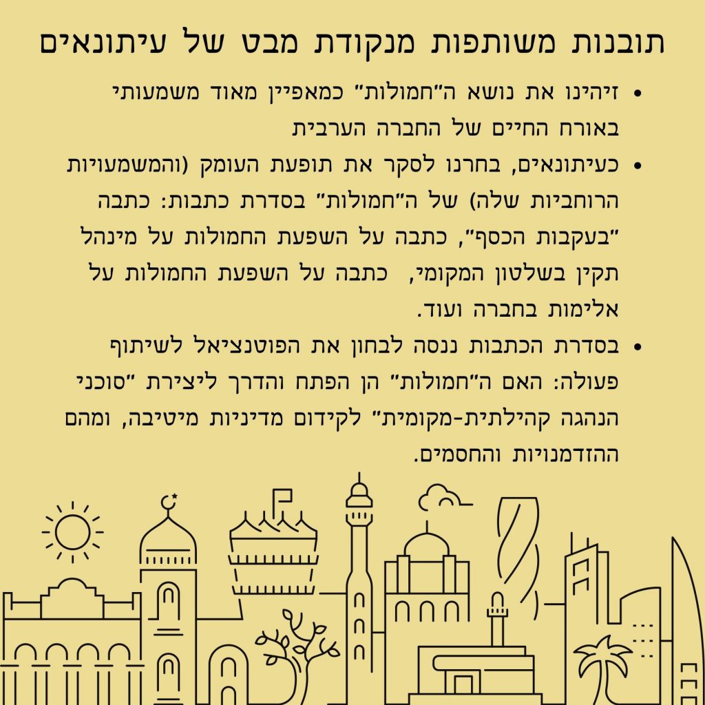 תובנות התנסות החברה הערבית by Rotem kalmar - Illustrated by צוערות וצוערים מחזור ח