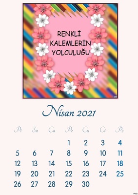 RENKLİ KALEMLERİN YOLCULUĞU İŞBİRLİKÇİ ÜRÜNÜMÜZ 2021 TAKVİMİMİZ by ÜLKÜ YAMAN - Ourboox.com