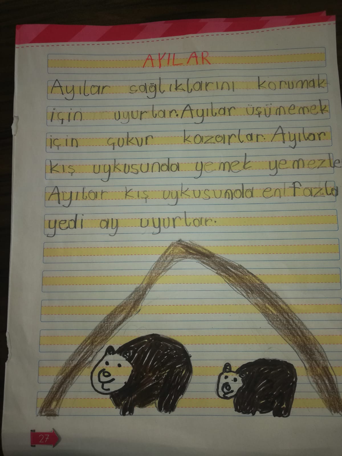 KIŞ UYKUSUNA YATAN HAYVANLARLA İLGİLİ KOMPOZİSYONLAR by Vecihe İnan - Illustrated by KIŞ UYKUSUNA YATAN HAYVANLAR - Ourboox.com