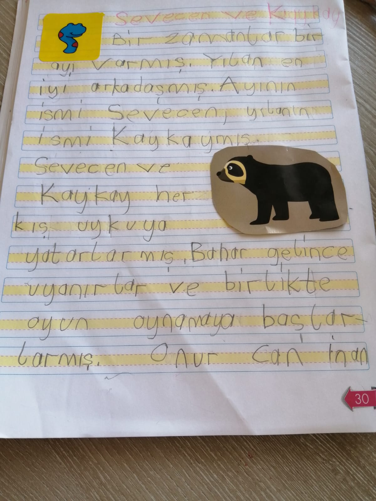 KIŞ UYKUSUNA YATAN HAYVANLARLA İLGİLİ KOMPOZİSYONLAR by Vecihe İnan - Illustrated by KIŞ UYKUSUNA YATAN HAYVANLAR - Ourboox.com