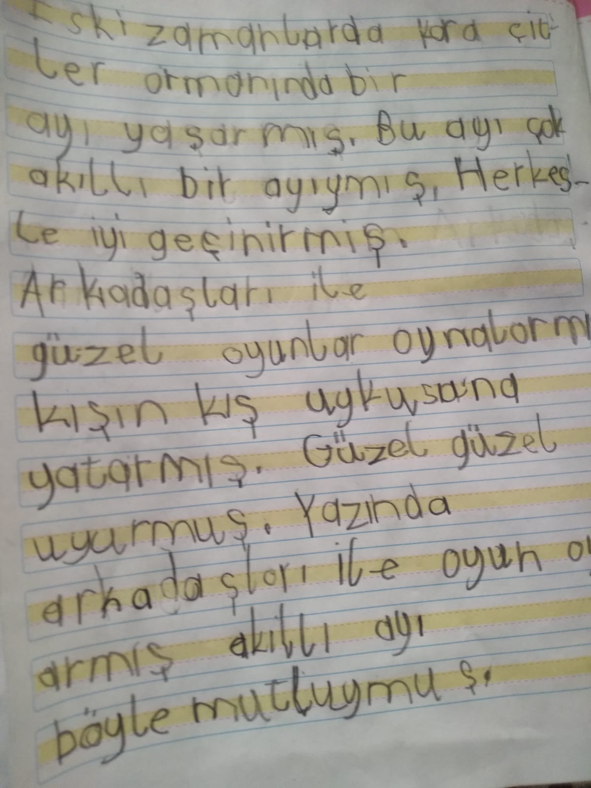 KIŞ UYKUSUNA YATAN HAYVANLARLA İLGİLİ KOMPOZİSYONLAR by Vecihe İnan - Illustrated by KIŞ UYKUSUNA YATAN HAYVANLAR - Ourboox.com