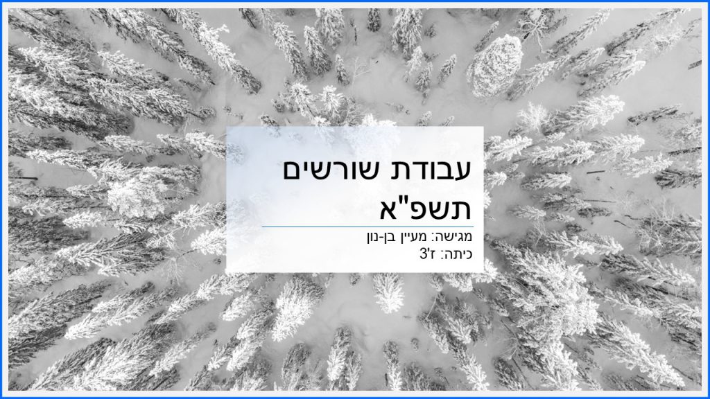 עבודת שורשים by maiyan - Ourboox.com