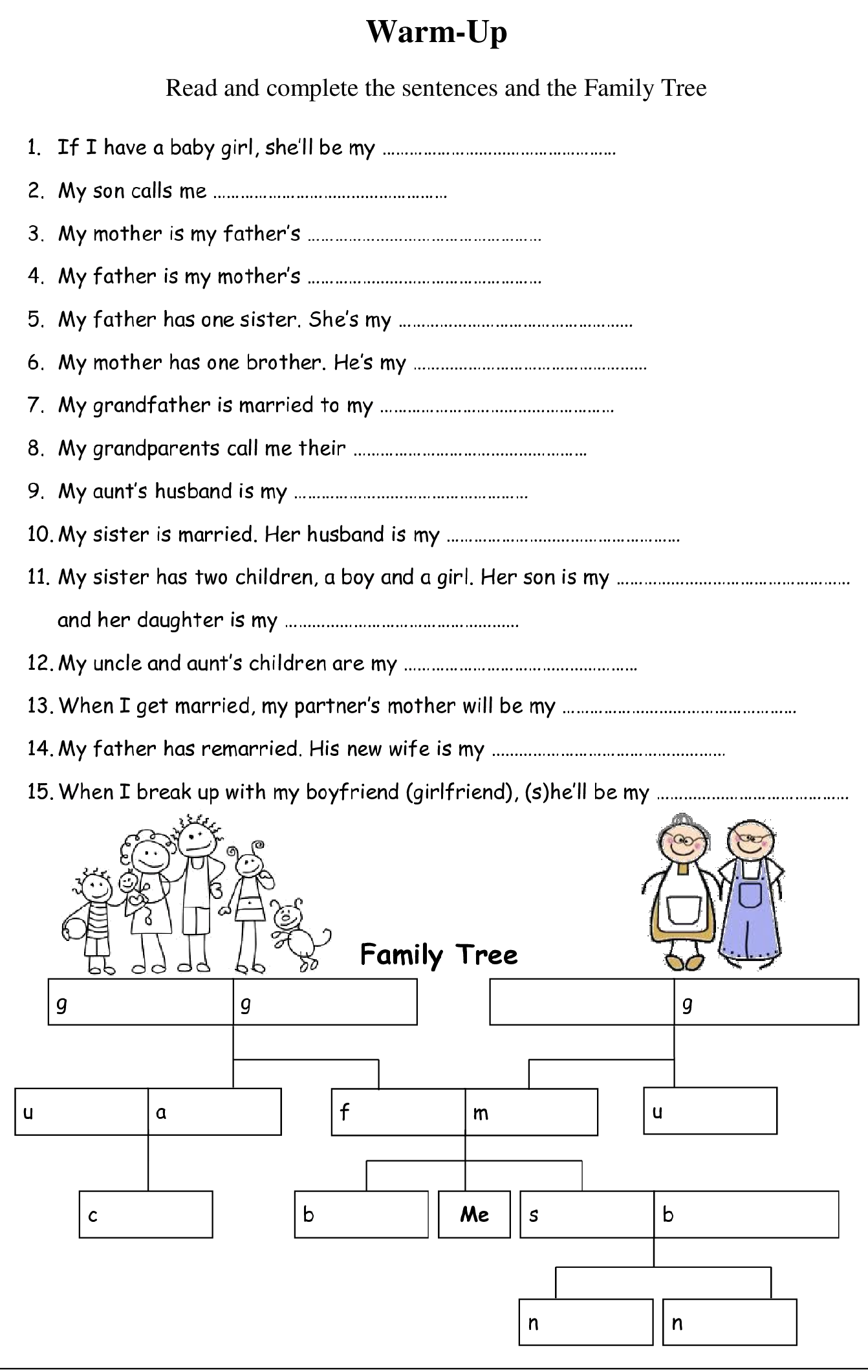 FAMILY by Olexandr Yatsenko - Illustrated by https://en.islcollective.com - Ourboox.com