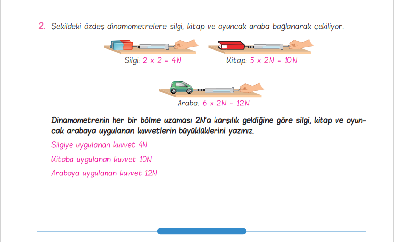 5. SINIF KUVVETİN ÖLÇÜLMESİ VE SÜRTÜNME by merve biçer - Ourboox.com