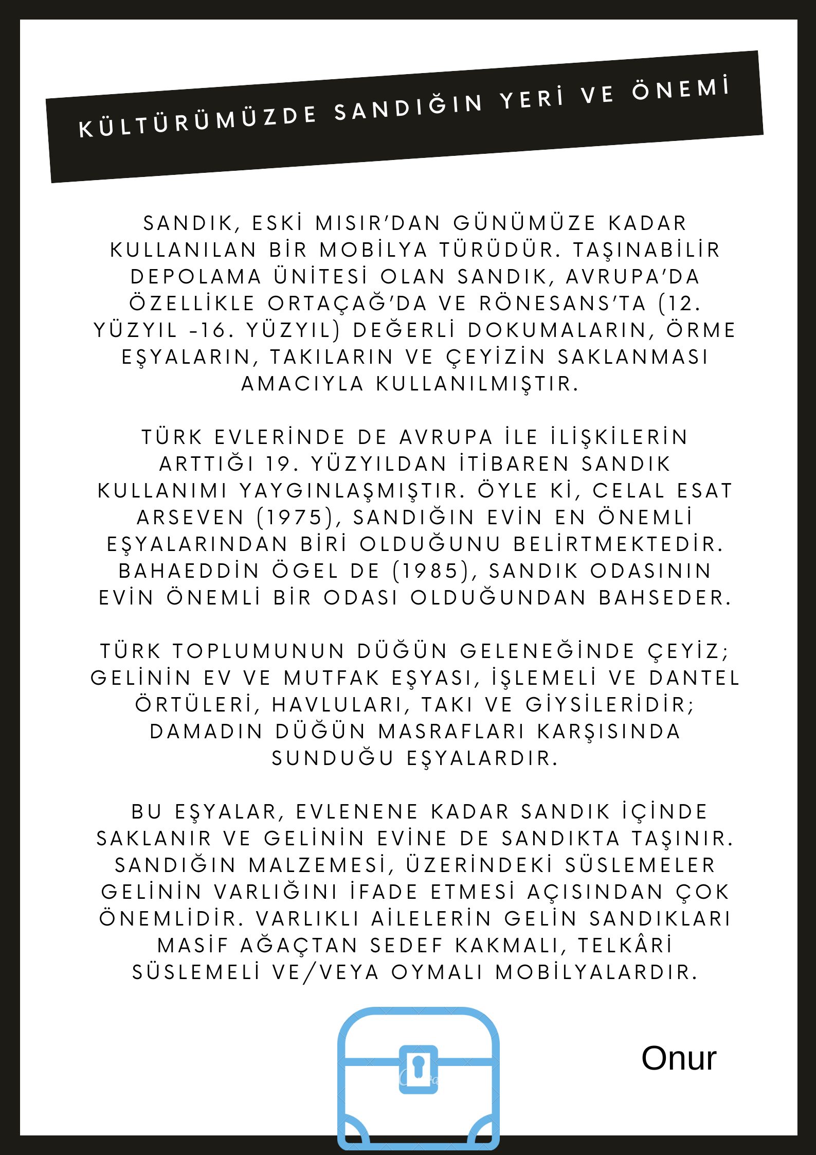 Kültürümüzde Sandığın Yeri Ve Önemi by Burak Atatekin - Ourboox.com