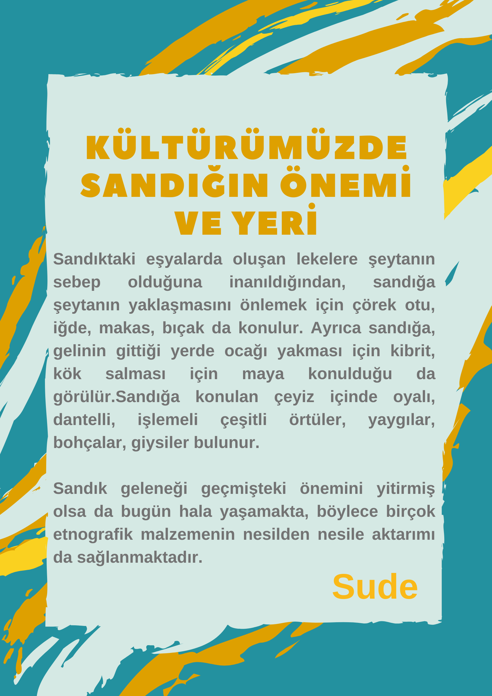 Kültürümüzde Sandığın Yeri Ve Önemi by Burak Atatekin - Ourboox.com