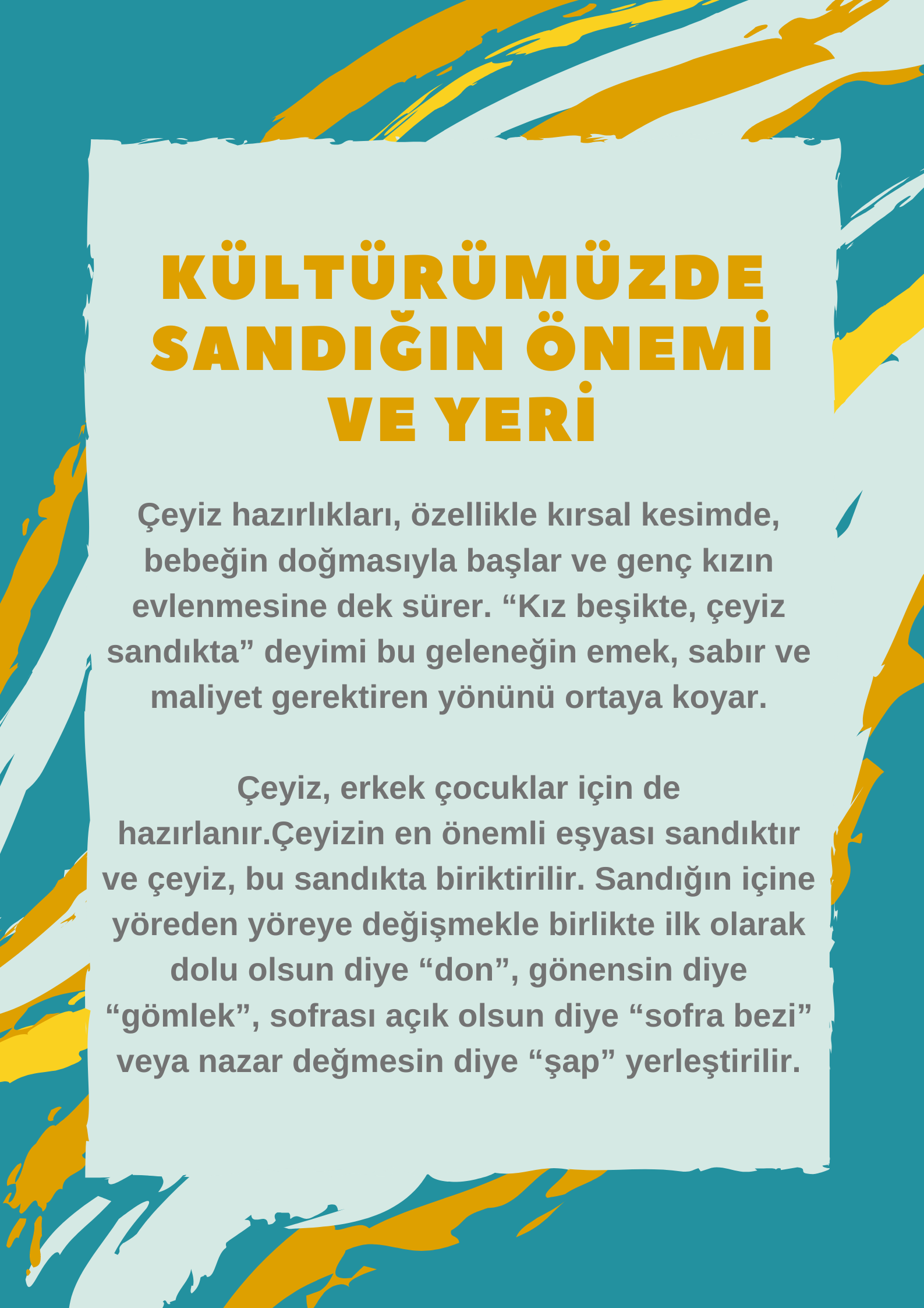 Kültürümüzde Sandığın Yeri Ve Önemi by Burak Atatekin - Ourboox.com