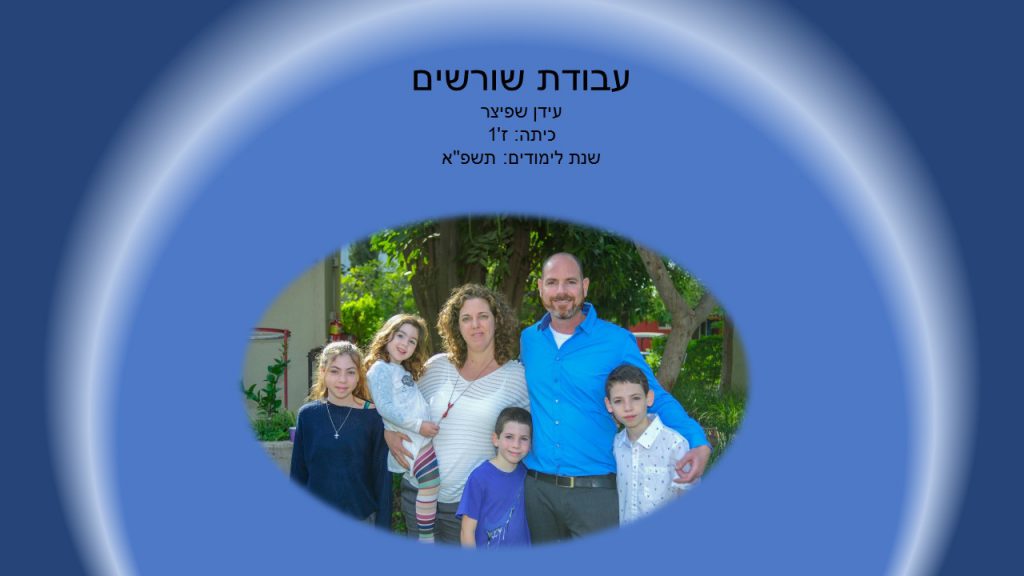 עבודת שורשים עידן שפיצר by Idan spitzer - Ourboox.com
