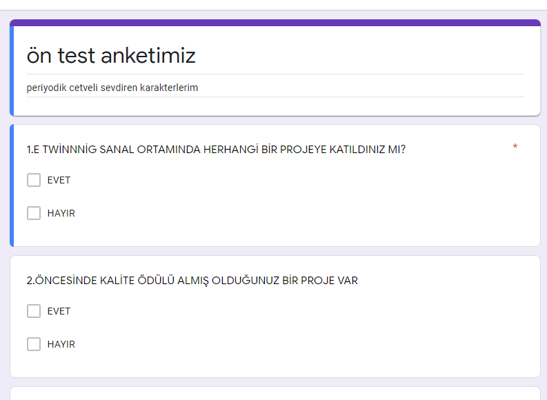 Öğretmen ön anketi by BURÇİN AKTAŞ - Ourboox.com