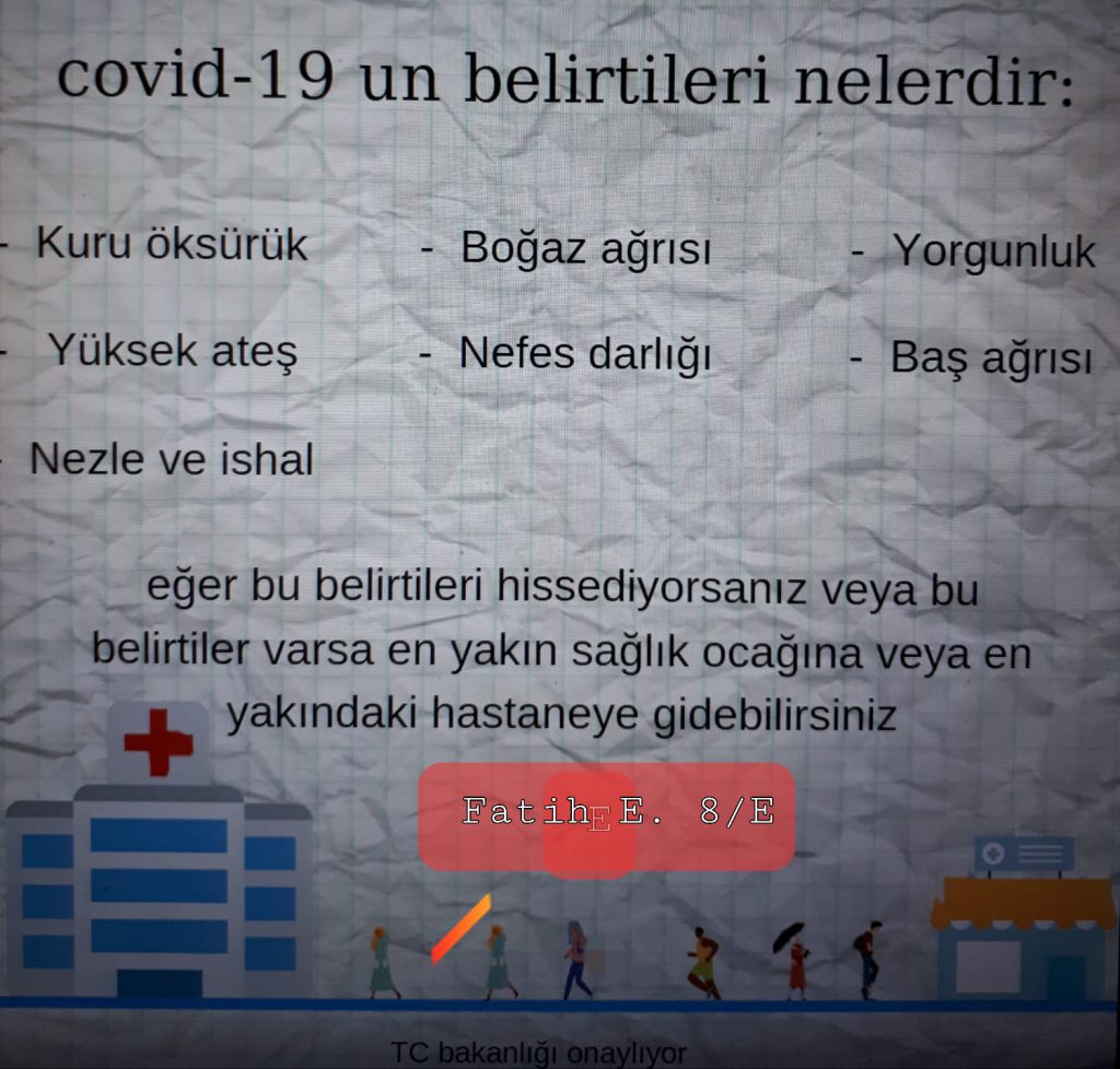 TEKNOLOJİ VE TASARIM DERSİ CORANA İLE İLGİLİ AFİŞ ÇALIŞMASI by gülnur - Ourboox.com