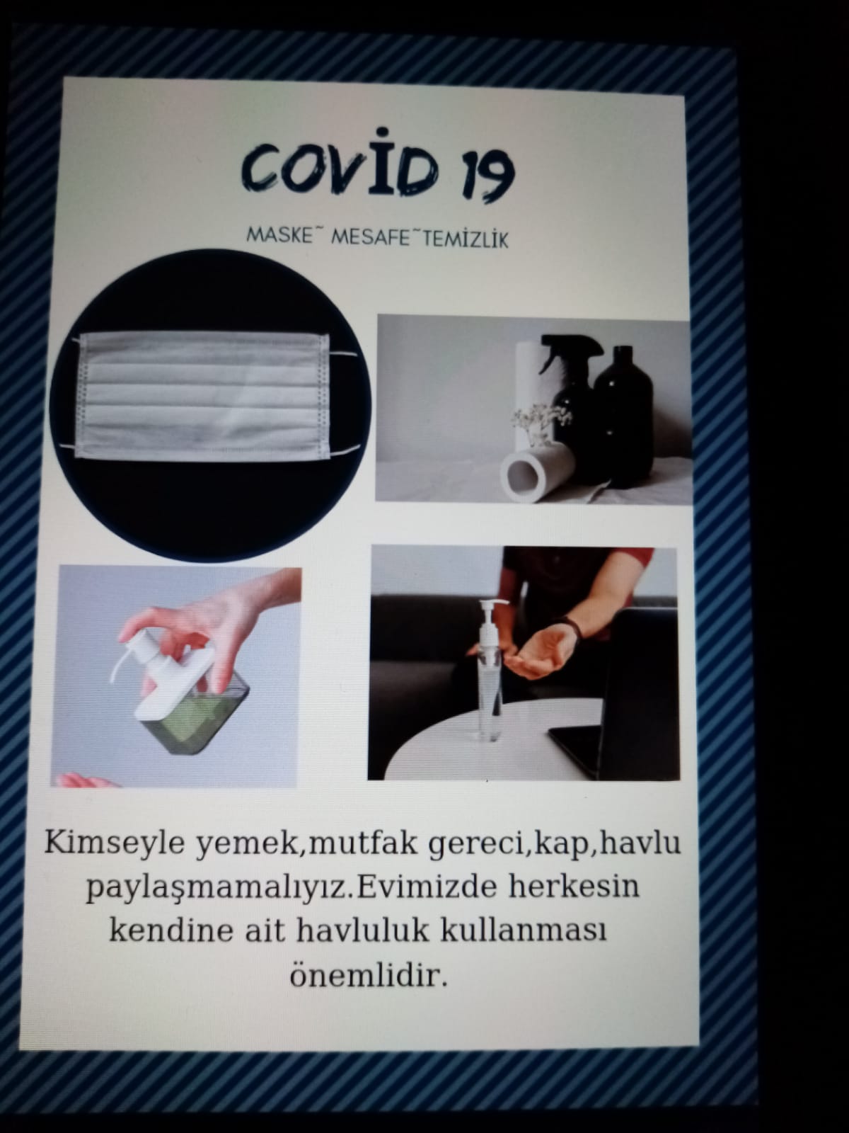 TEKNOLOJİ VE TASARIM DERSİ CORANA İLE İLGİLİ AFİŞ ÇALIŞMASI by gülnur - Ourboox.com