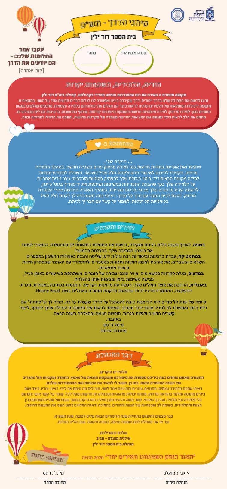 תהליכי הערכה בי”ס דוד ילין by michal mizrachi - Ourboox.com