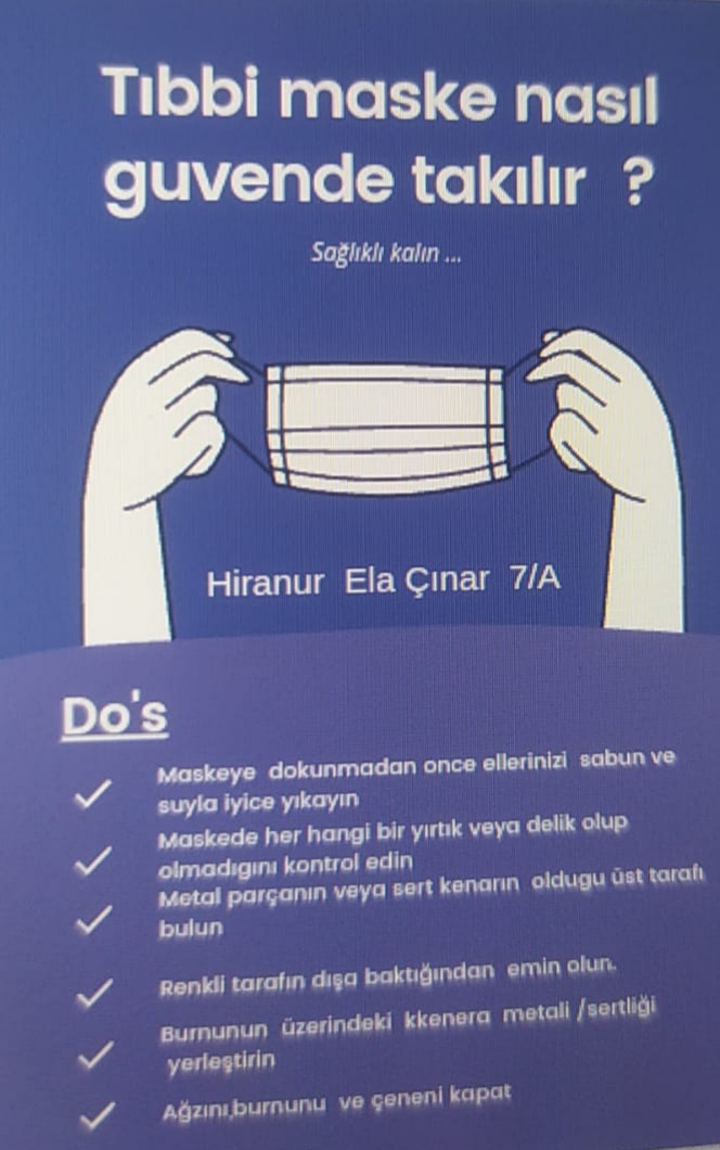 CORONA SALGINI İLE İLGİLİ AFİŞ ÇALIŞMAMIZ by gülnur - Ourboox.com