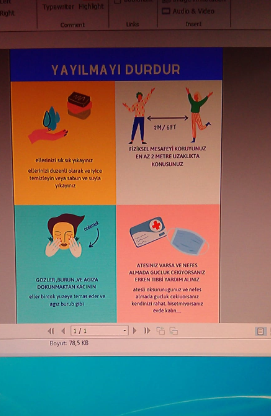 CORONA SALGINI İLE İLGİLİ AFİŞ ÇALIŞMAMIZ by gülnur - Ourboox.com