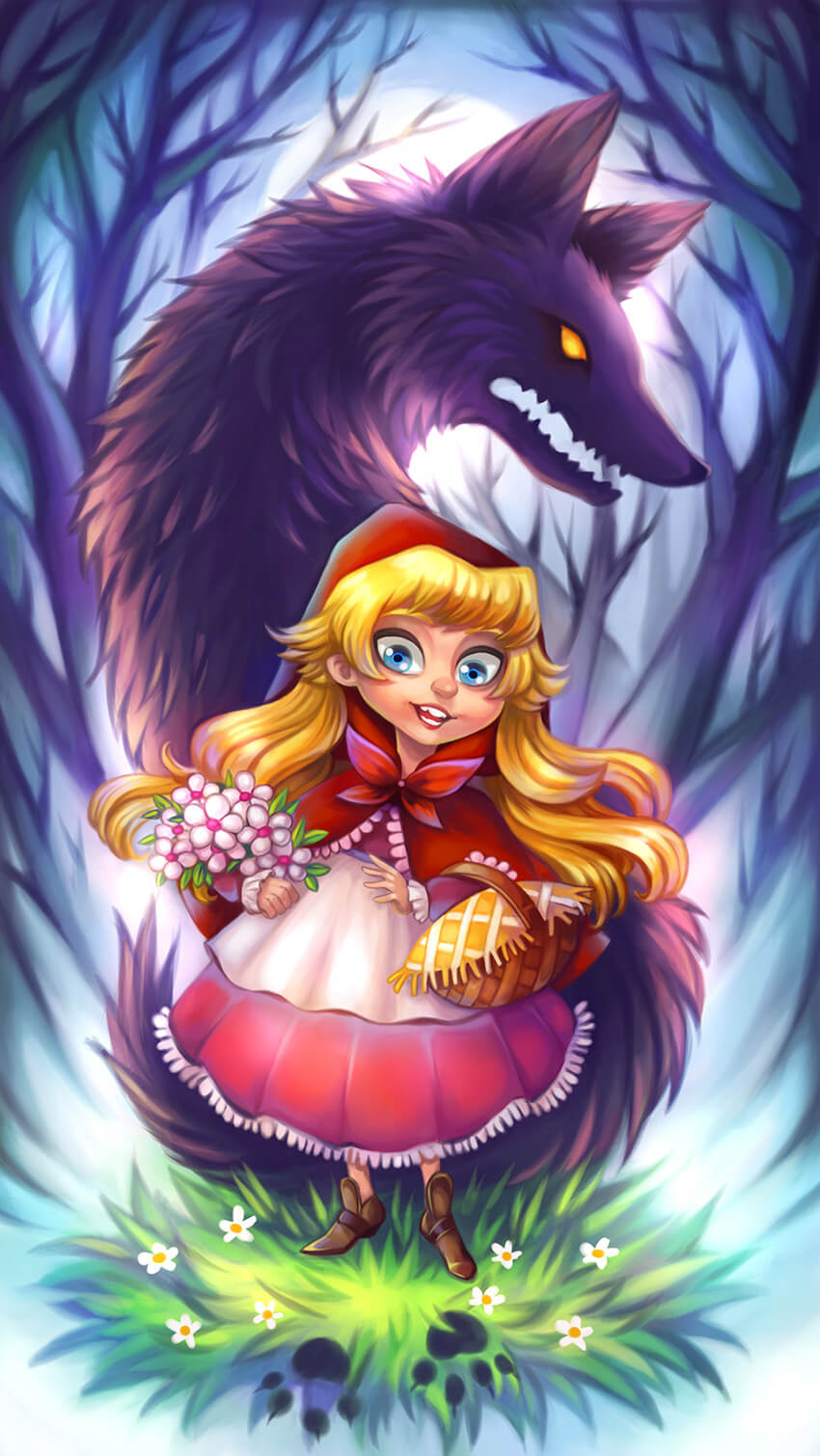 little Red Riding Hood by worodfayed - Illustrated by Worod Fayed - Ourboox.com