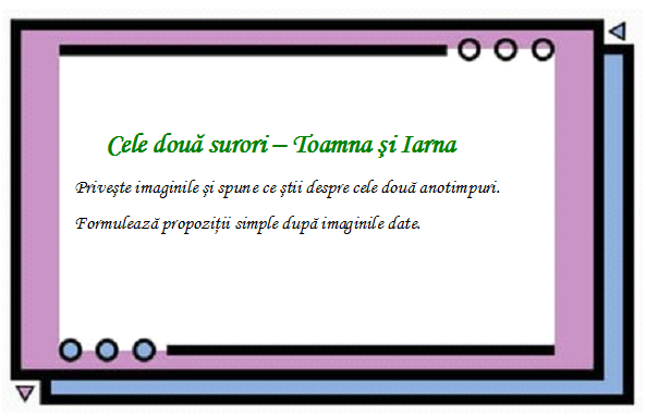 Cele două surori – Toamna şi Iarna by Naomi Trifu - Illustrated by Educatoare: Trifu Naomi      - Ourboox.com