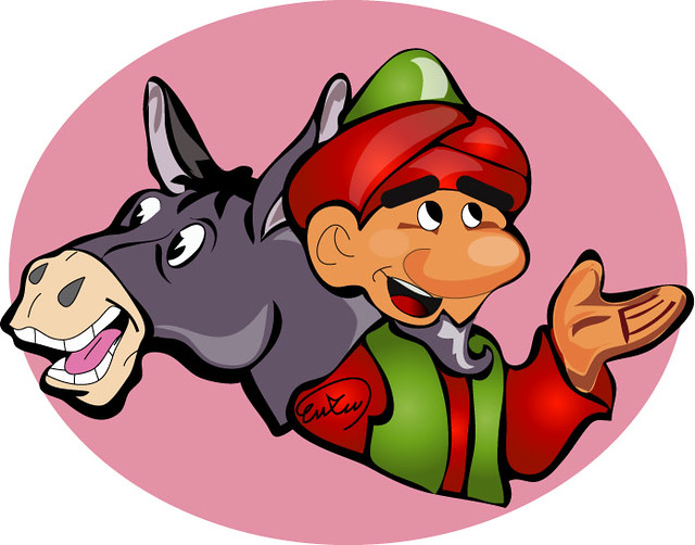 جحى والحمار by Ameer Badran - Illustrated by اسماء المشاركين في الكتاب:امير صالح بدران    ملك بدران     نور حسين     جنى خليل     بيان عبد الغني - Ourboox.com